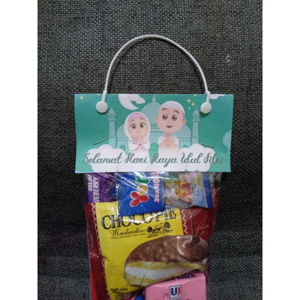 

12x25 Tas Snack Lebaran / Label Snack Idul Fitri / Plastik Snack THR / SET TAS PELASTIK DAN TALI / BISA CETAK NAMA KELUARGA DAN FOTO TAS IDUL FITRI SNACK IDUL FITRI IDUL ADHA ACARA LAINYA