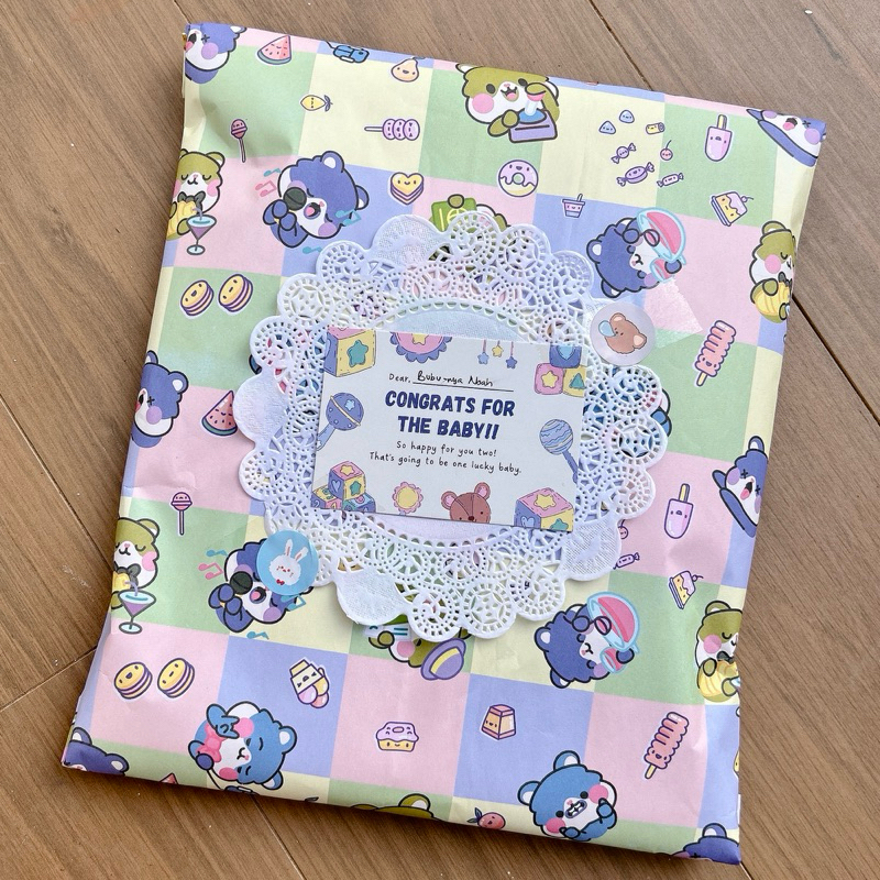 

GIFT Kertas Kado Tambahan Hadiah Free Kartu Ucapan Ulang Tahun Anniversary Nursingwear Breastfeeding Newborn New Baby