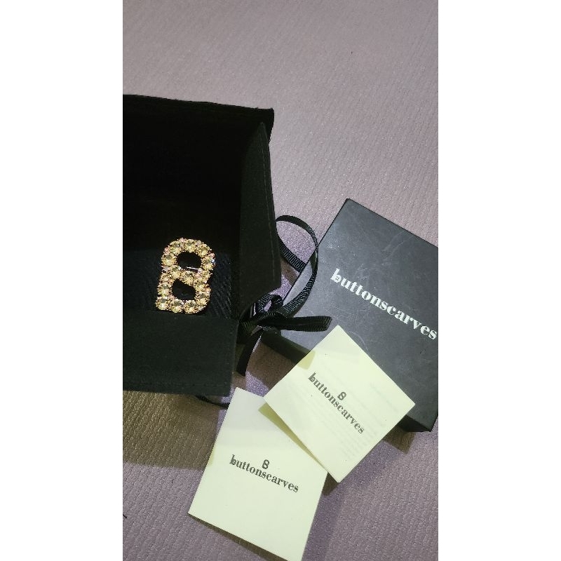 Brooch orlin - Rose Gold button scarves