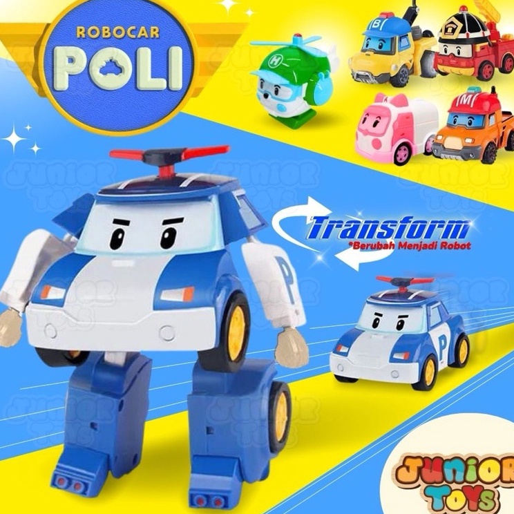 ms BISA COD ROBOCAR POLI BOX JUMBO   Mainan Robot Figur Robocar Poli Car Karakter  Mainan Robot Poli