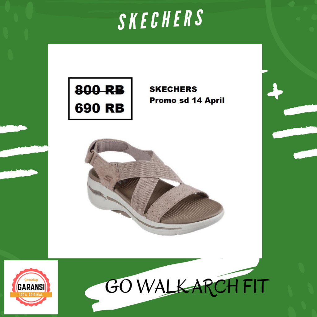 Sepatu skechers Wanita women original 100% GO WALK ARCH FIT