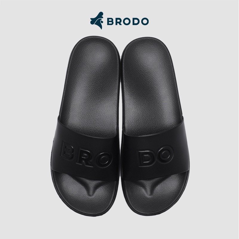 BRODO Sandal Slide Broslides 36-45 LOGO BRO-DO Full Black / Signature / V2 / Revolve / 1 Straps / 2 