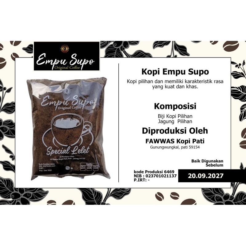 

Kopi Empu supo 100gr