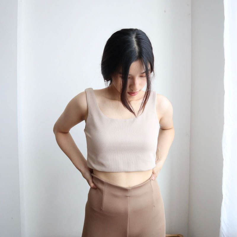 SALAKI Coco Crop Knit Tanktop/ tanktop korean style