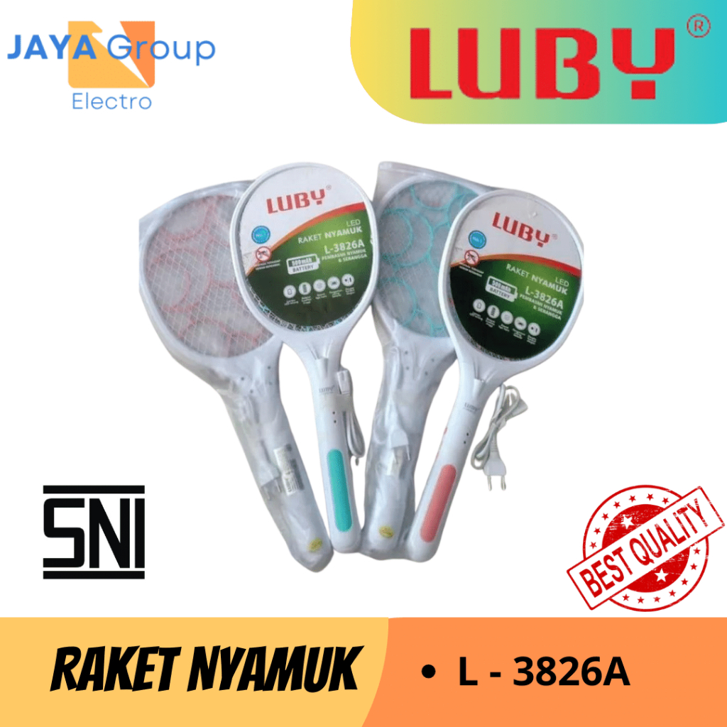 LUBY RAKET NYAMUK LUBY TIPE L-3826A L-3882 LUBY