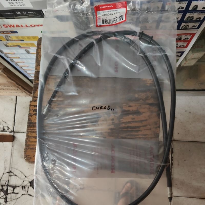 kabel rem belakang beat karbu ori ahm