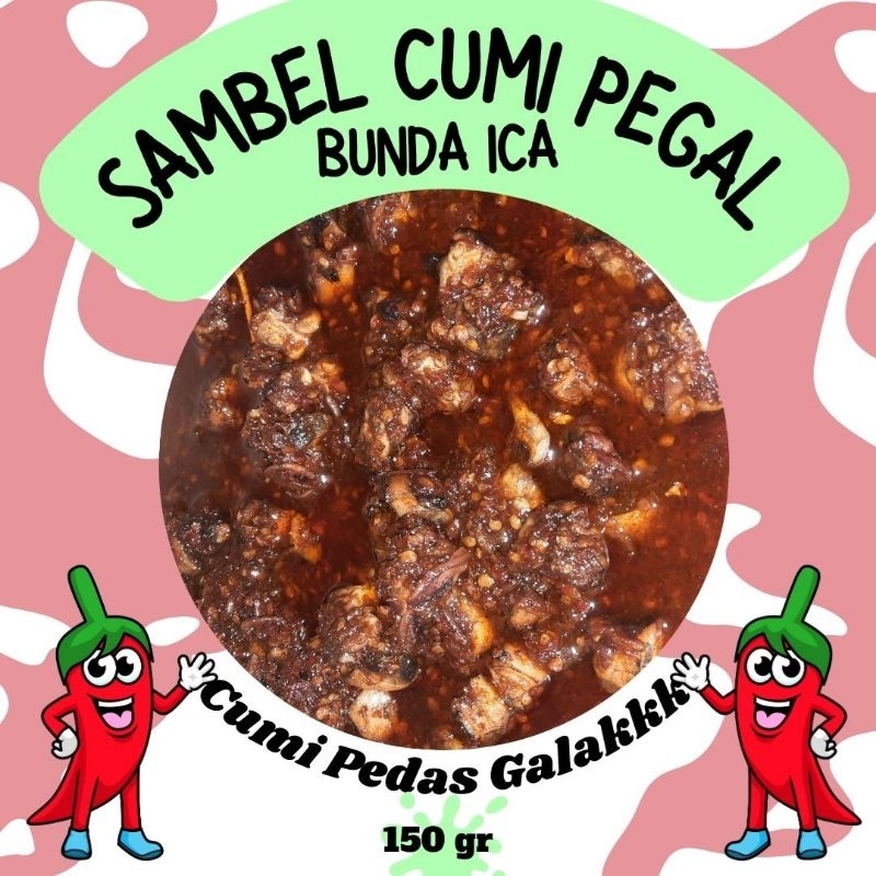 

Sambal Cumi PEGAL Pedas Galak Bunda Ica 150gr