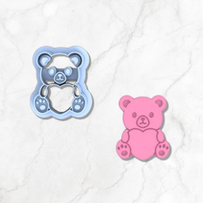 

Valentine Bear | Polymer Clay Cutter | Cetakan Anting | Alat Clay | Parira Cutters