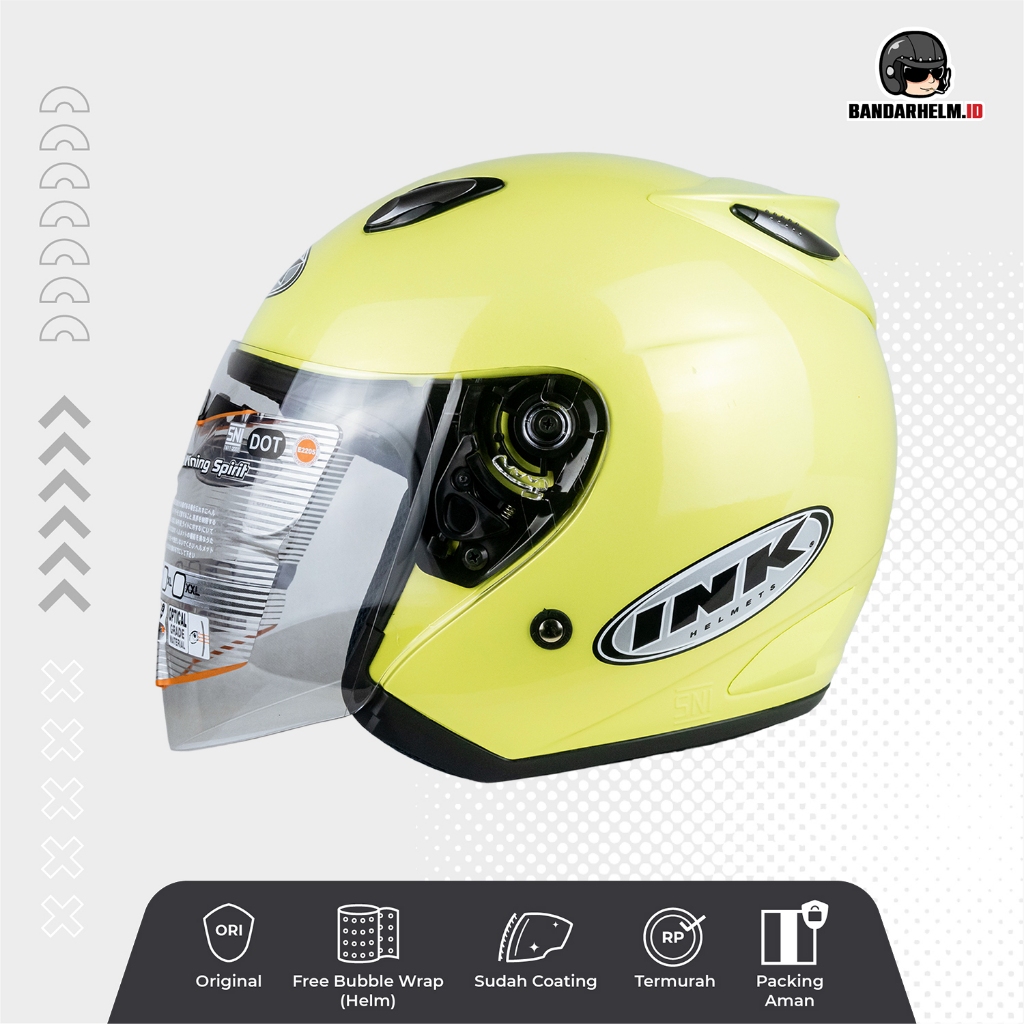 Helm Ink Centro warna Lemon (KACA bisa REQUEST)