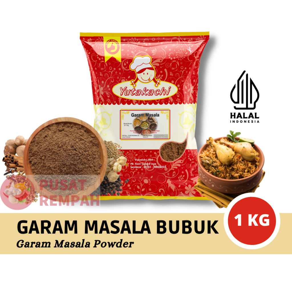 

Garam Masala 1 Kg Yutakachi / Bumbu Masala India / Aneka Bumbu Rempah / Pusat Rempah