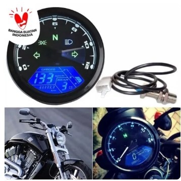 Tachometer Spedometer Odometer Digital Full Fitur Sepeda Motor