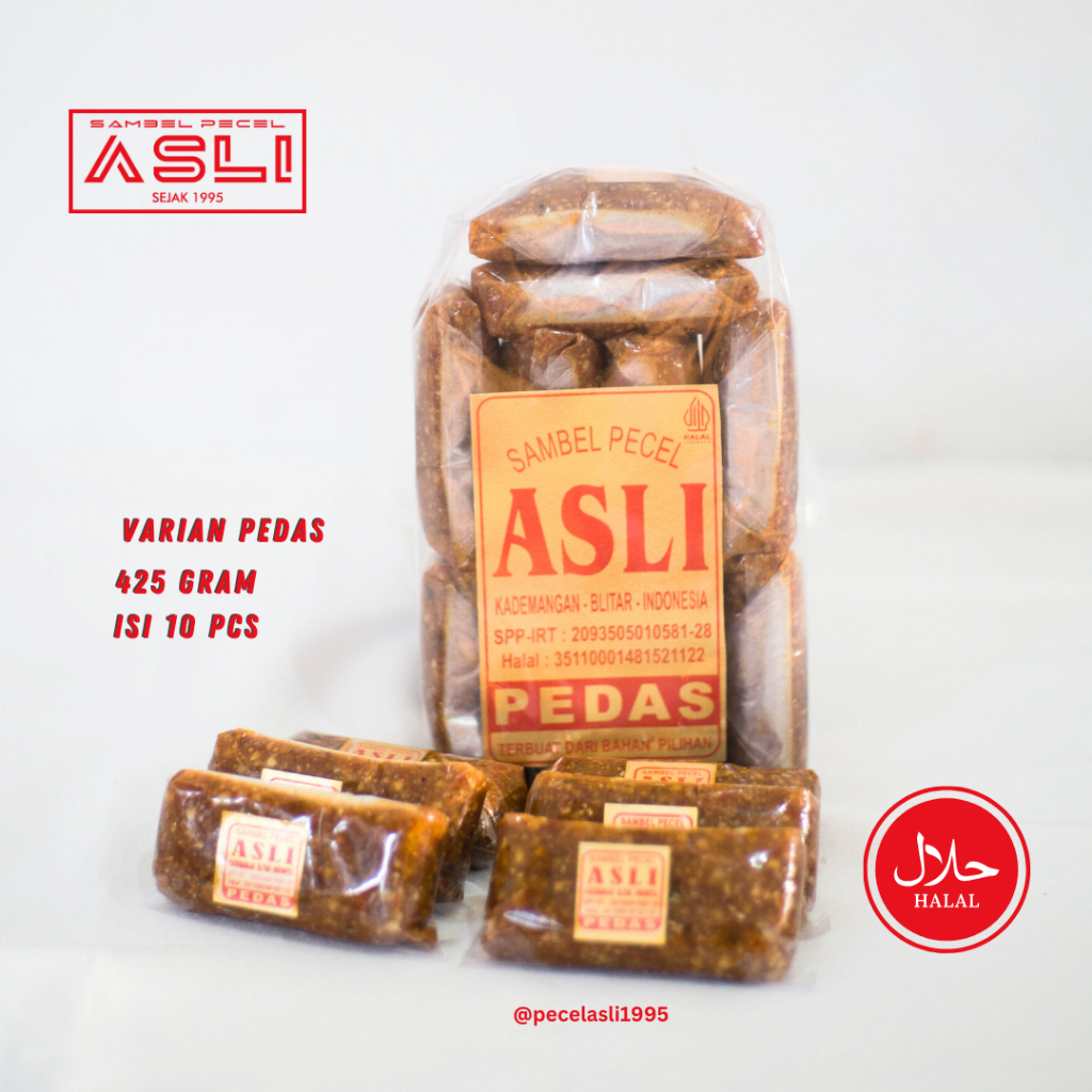

BUMBU PECEL INSTAN PEDAS | SAMBEL PECEL 425GRAM | PECEL ASLI BLITAR | PECEL BLITAR | BUMBU PECEL MURAH | OLEH-OLEH BLITAR | PECEL MURAH