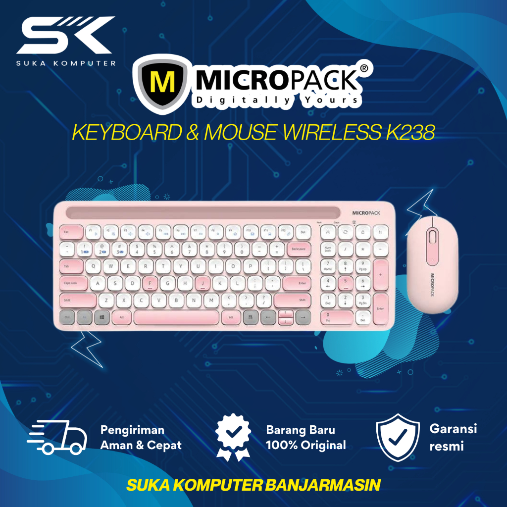 Micropack Keyboard & Mouse Wireless K238