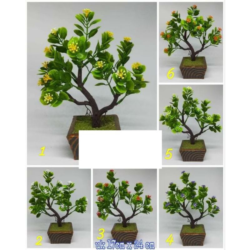 Bonsai Bunga Tanpa Vas Bonsai Bunga Siap Pakai Bonsai Bunga Mini 02 Bonsai Bunga Plastik