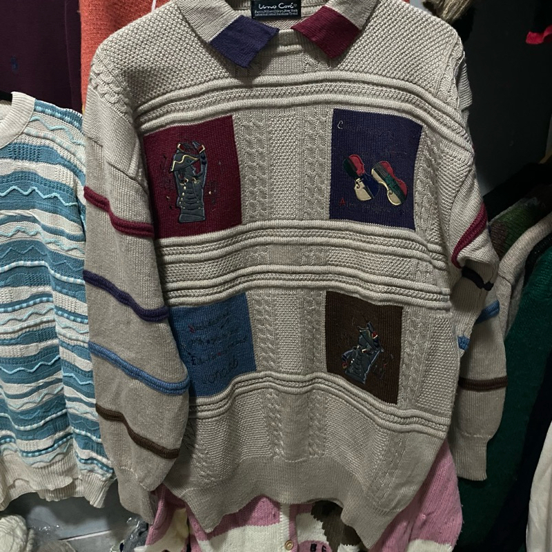 sweater vintage rajut