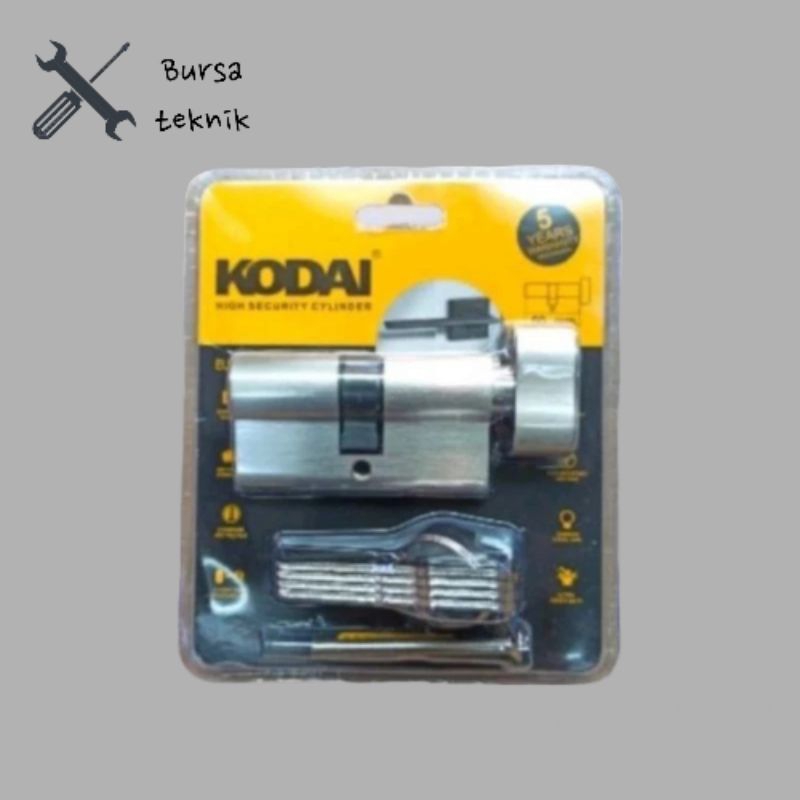 (COD) Silinder pentol kodai 60mm / cylinder kunci kuningan / knop kunci pintu kodai