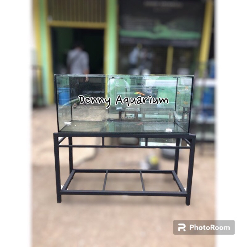 SET AQUARIUM DAN RAK HOLLO 100X40X50