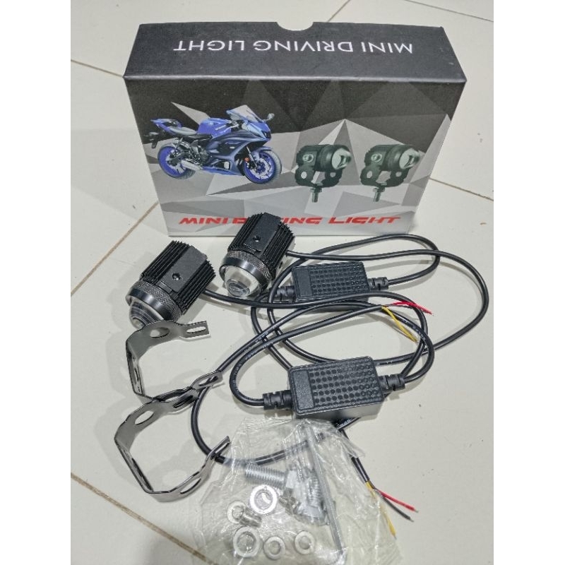 lampu tembak mini driving D2 lampu sorot mini driving lampu tembak bulat mini hi low lampu tembak mi