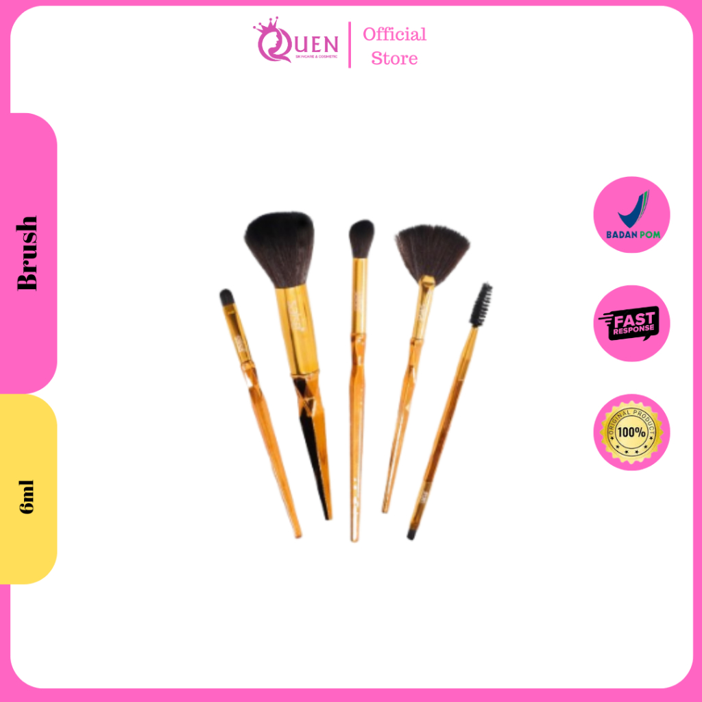 SALSA Abrakada Brush - Kuas Make Up Set Brush Pemula Alat Rias Lembut