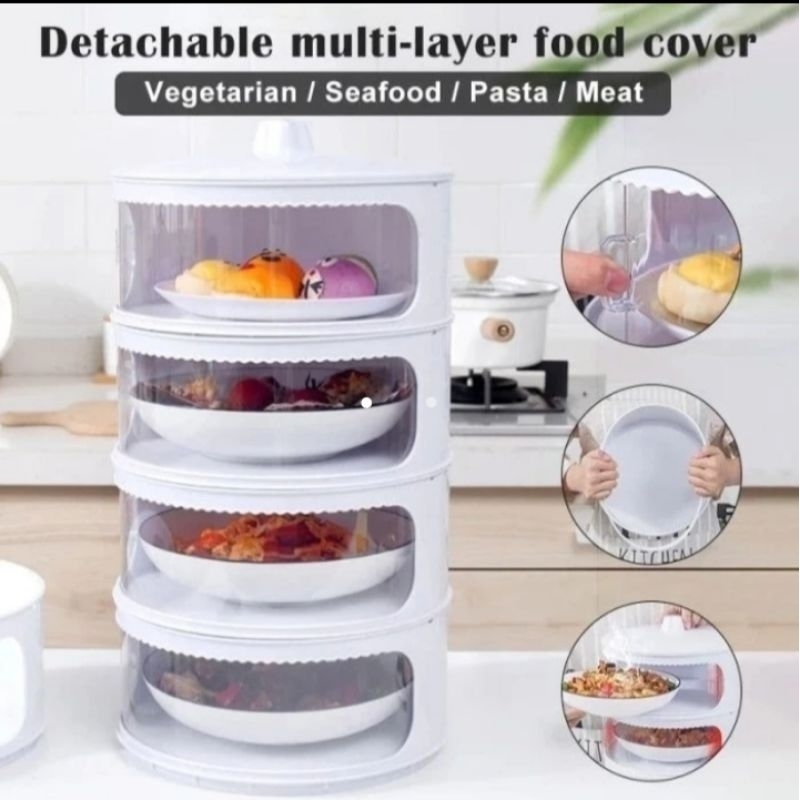 Food Storage 4 Susun Tudung Saji Tingkat 4 Layer