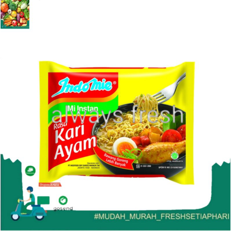 

indomie kuah kari ayam 69g - always fresh