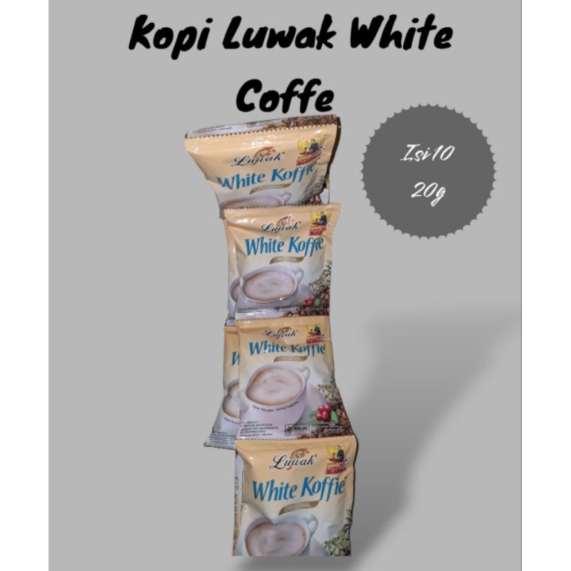 

Luwak White Koffie Original 1 Renceng [10 sachet × 20g] /KopiLuwak /KopiMurah