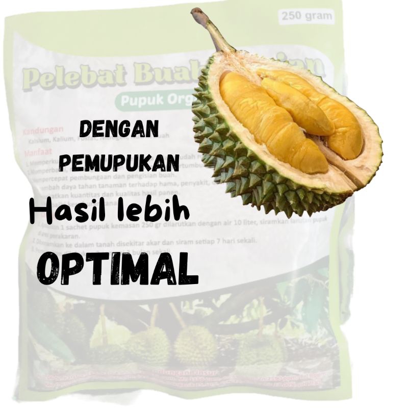 pupuk pelebat buah durian, pupuk durian, boster durian