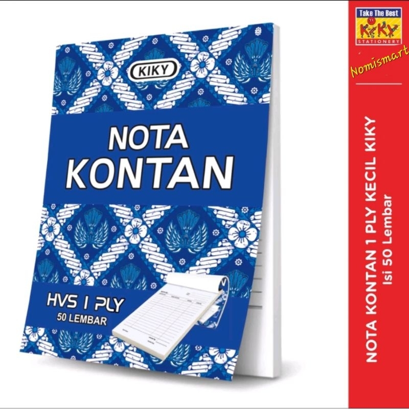 

Nota Kontan 1 Rangkap / 1ply Kecil Kiky
