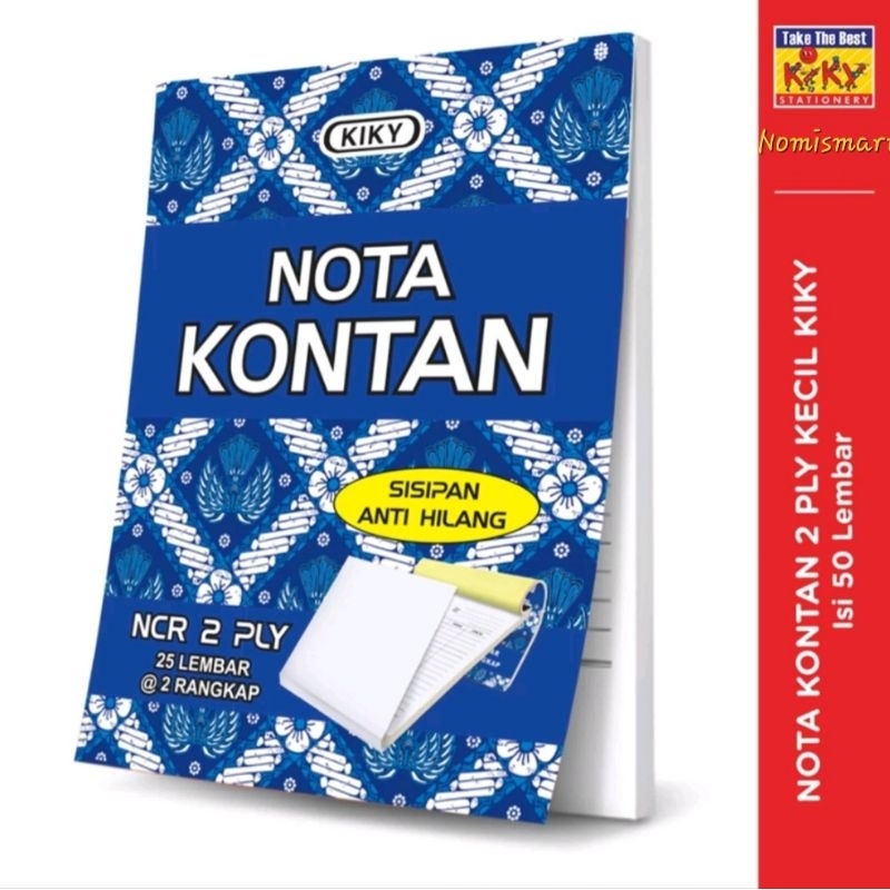 

Nota Kontan 2 Rangkap / 2ply Kecil Kiky