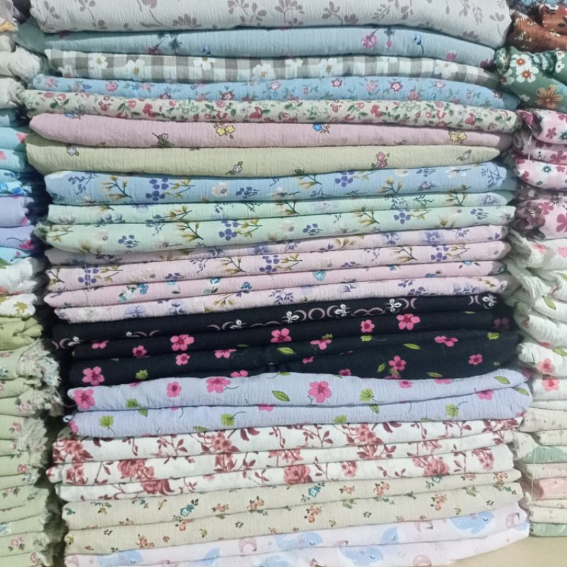 Kain Shakila Motif Bunga Ukuran 3 Meter Up