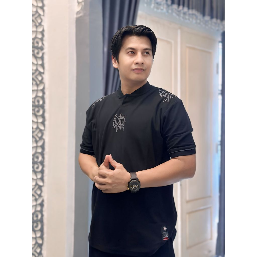 POLO PSHT | POLO V SETIA HATI TERATE - BLACK | POLO PSHT TERBARU