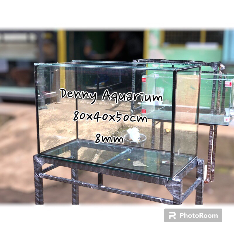 AQUARIUM KACA UKURAN 80x40x50cm 8mm FULL