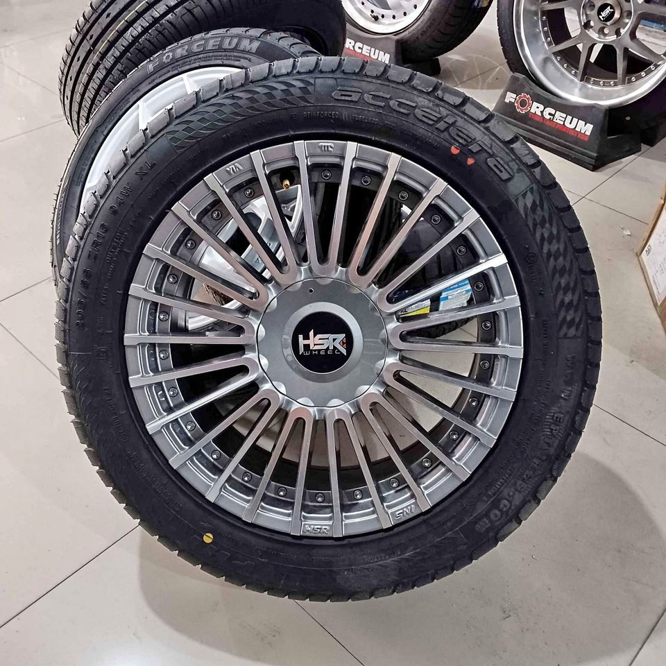 Jual velg racing hsr plus ban ring 16 untuk mobil avanza, avega, spin, baleno // pelak hsr amarasi p