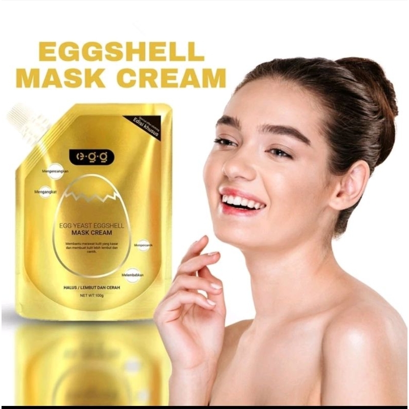 Masker Ragi Cangkang telur/EGG SHELL MASK CREAM