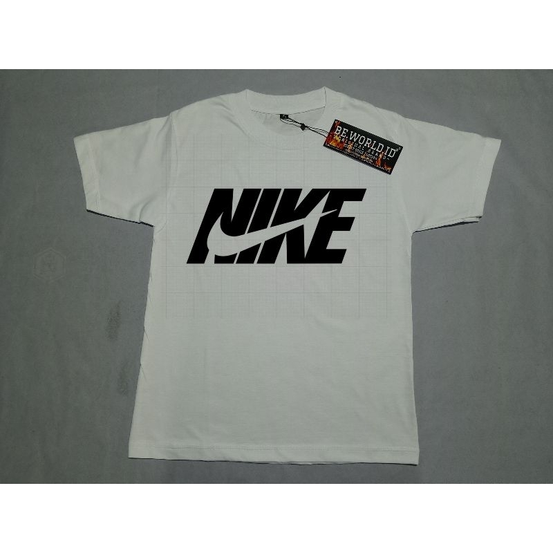 Nike Baju Anak Laki Laki Perempuan Usia 1-12 Tahun bahan Cotton Combet Sablon Plastisol