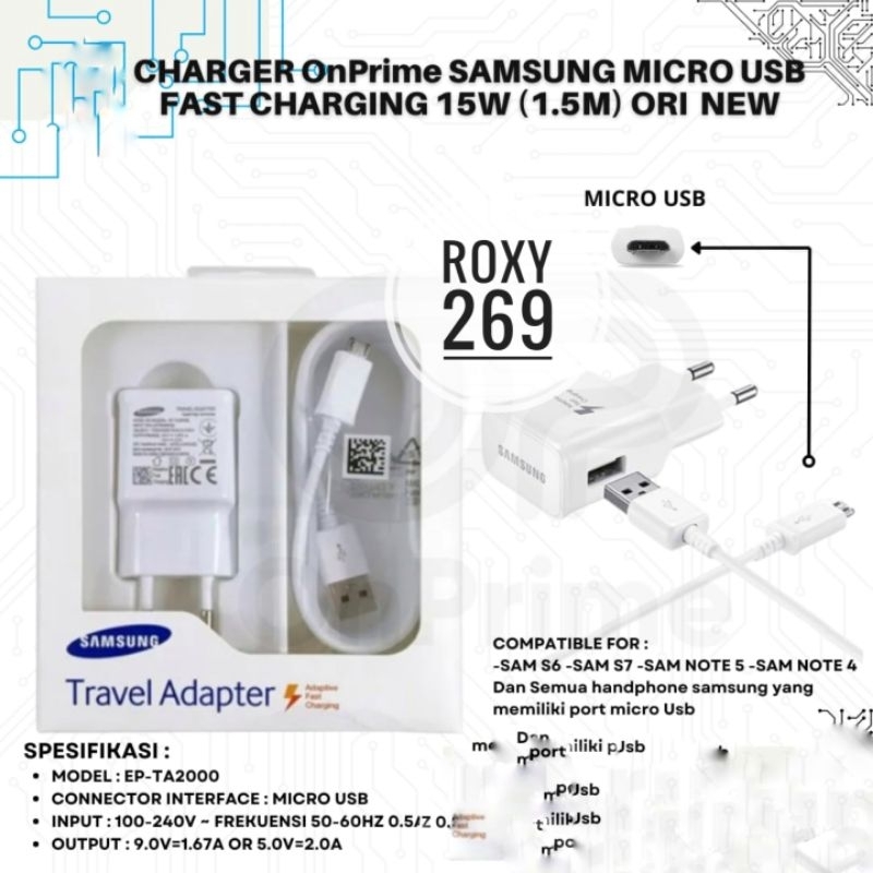 Charger Carger Samsung Original Ori A6 A7 2018 S6 S7 Edge Note 4 Note 5 J8 J7 J6 J5 J4 J3 J2 J1 Pro 