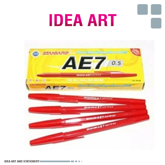 

Pulpen standard AE7 1 Kotak - Merah