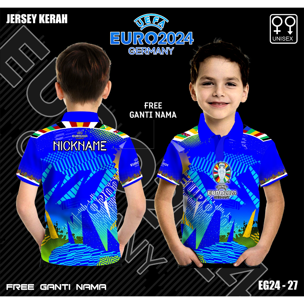 Polo baju anak bola piala eropa 2024 jerman jersey kaos germany kejuaraan eropa