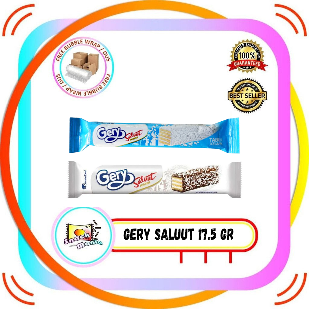 

Gery Saluut Wafer Cokelat Coklat Kelapa ~ 17.5 gr ECER Chocolate