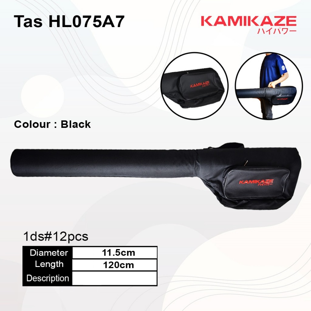 Kamikaze Tas Pancing Tabung Hard Case tas joran Kolam