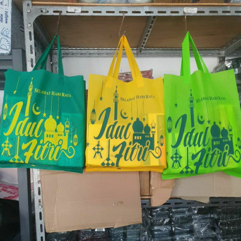 

Tas Kain TANGGUNG Press Spunbond Lebaran Hampers Idul Fitri minimal beli 6 pcs