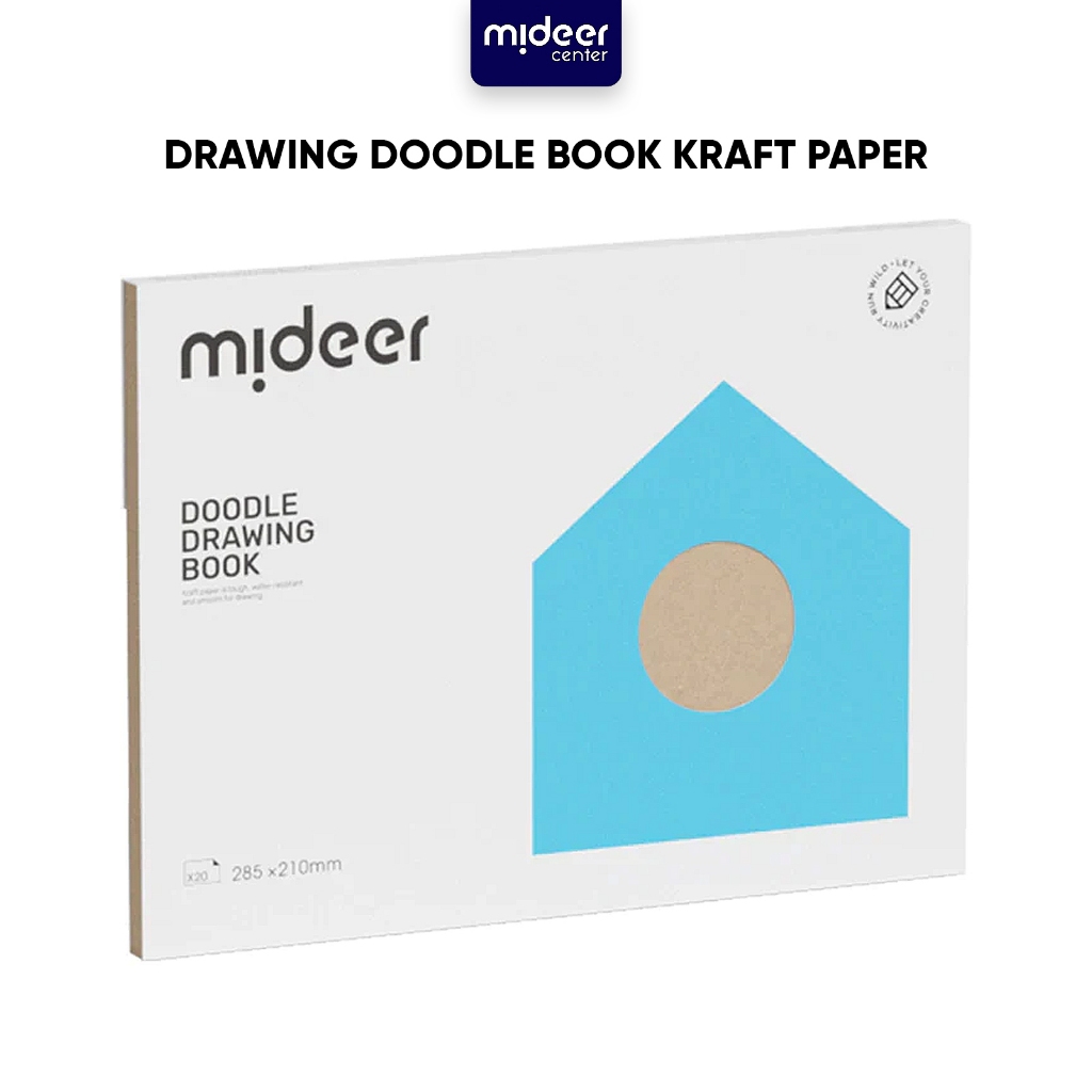 

Mideer Drawing Doodle Book Kraft Paper Mainan Edukasi Buku Gambar Anak Belajar Mewarnai Menggambar