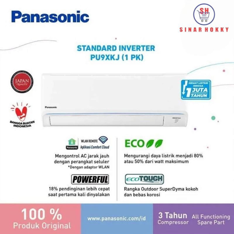 AC PANASONIC PU9XKJ INVERTER/ AC PANASONIC 1PK INVERTER