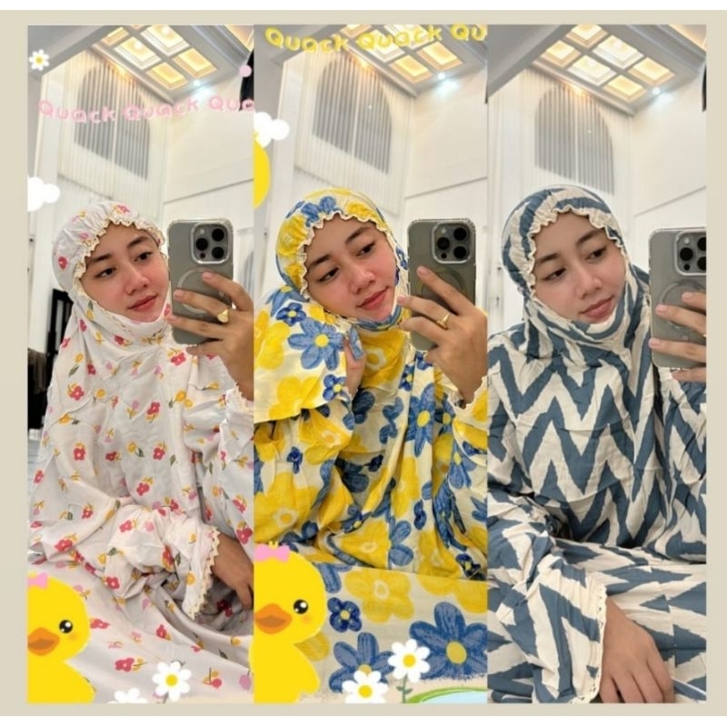 MUKENA ANJANI STORE || READY Putih Bunga