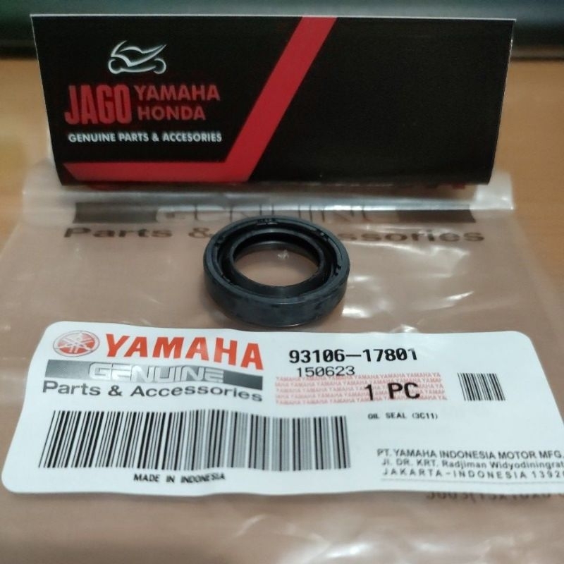 93106-17801 OIL SEAL MONO SHOCK SEGITIGA ARM BAWAH VIXION UNITRAVK VIXION ORISINIL YAMAHA
