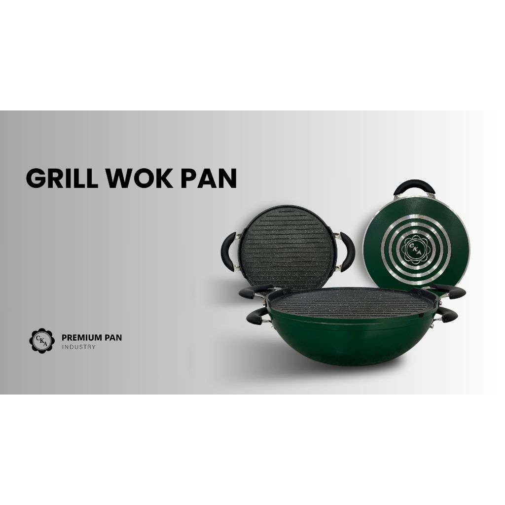 CKA PREMIUM COOKWARE | Grill Premium Pan | FREE GKIR | Bahan dasar stainless steel Premium