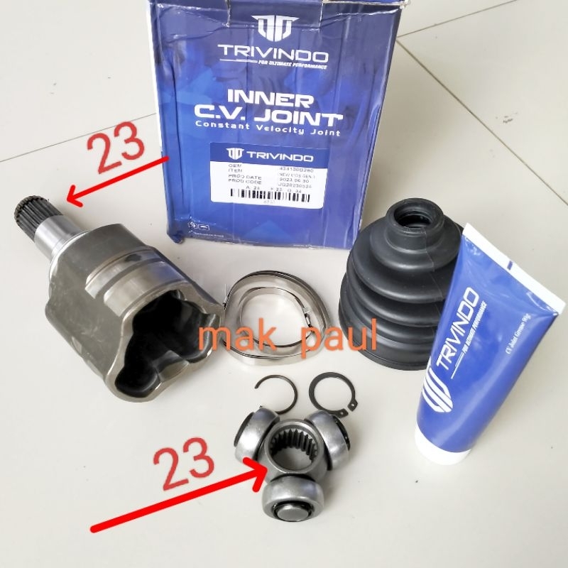 CV joint join dalam VIOS G old /  limo gen1 ist 2003 2006 OD280