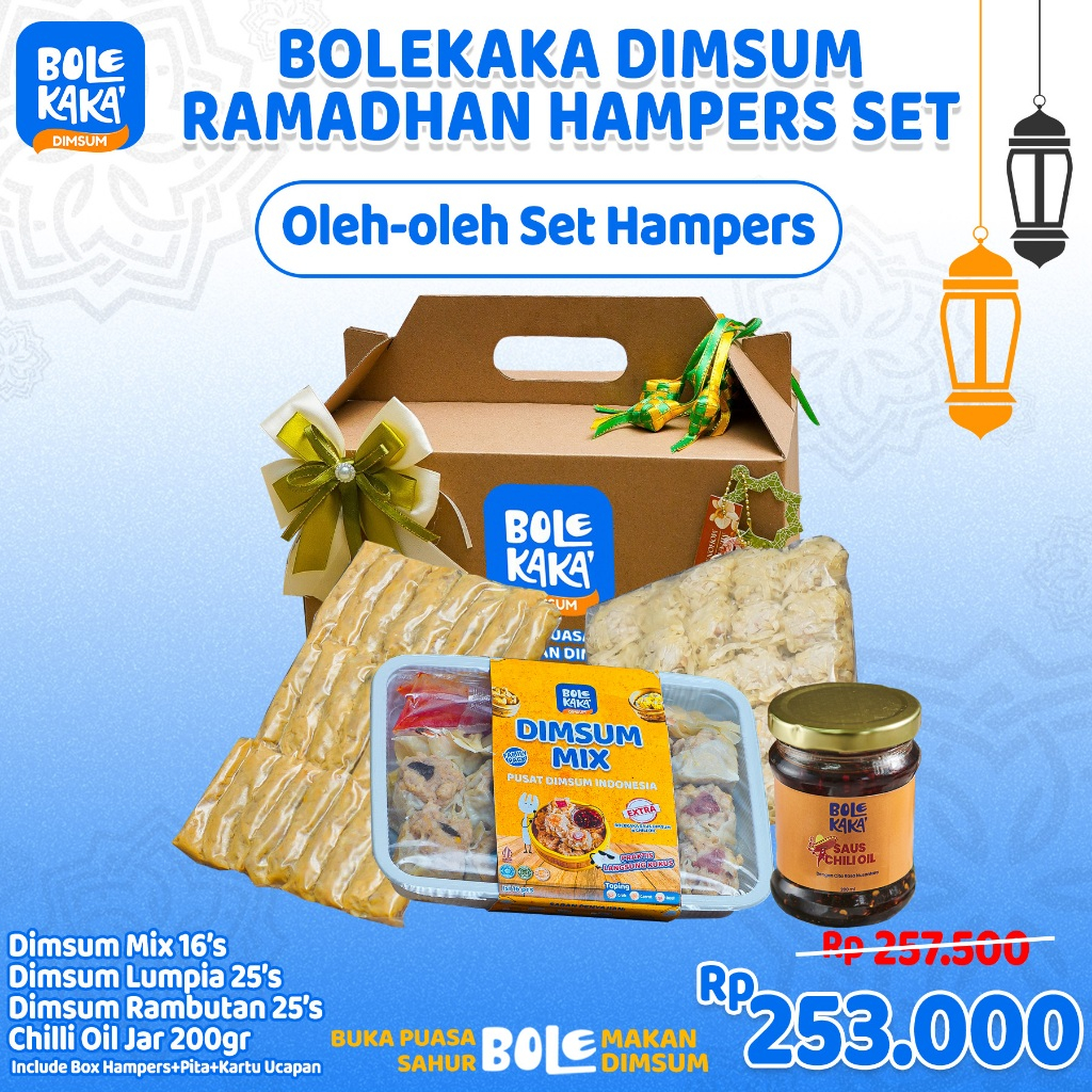 

Set Oleh-Oleh Mudik Hampers Ramadhan Bolekaka Dimsum