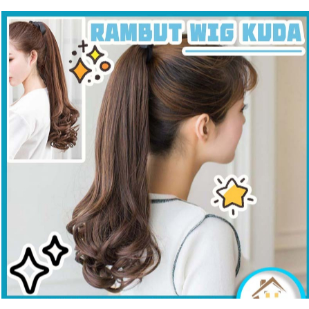 Ponitail Kuncir Ekor Kuda Korea Curly Tali /Lkat Rambut Ekor Kuda/Wig Ponytail Anak Rambut /Rambut W