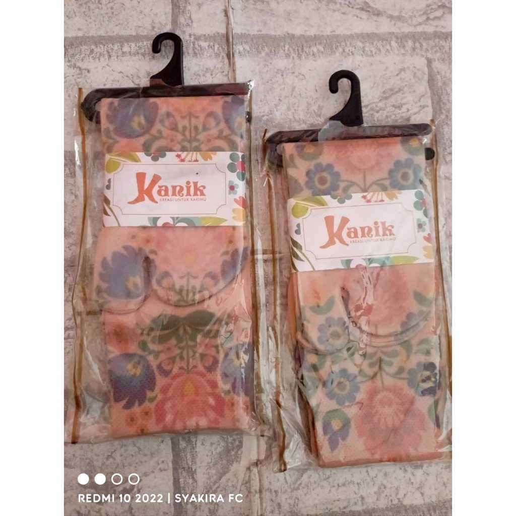 KAOS KAKI KANIK MOTIF BUNGA ANTI KOTOR//KANIK PRINTING ANTI BOSEN KOMPUTER